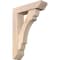 Ekena Millwork Olympic Slat Smooth Bracket w/ Offset Brace, Douglas Fir, 5 1/2"W x 20"D x 28"H BKT0604X20X28OLY06SDF - alternate 1